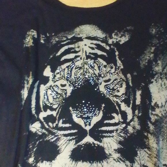 Black Tiger Graphic Kids Shirt - Picture 2 of 4